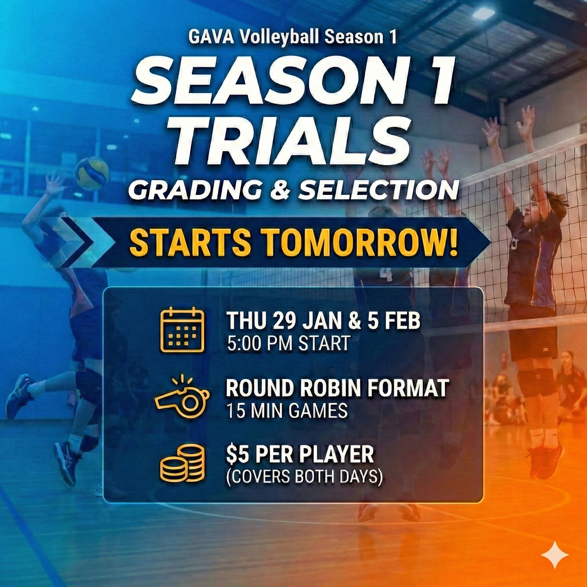 Season 1 2026: Grading & Selection Trials